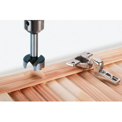 Fraise d'encastrement avec guide de pose 90 mm Ø 35 mm WOLFCRAFT