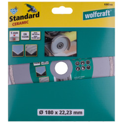 Disque à tronçonner Standard Ceramic Ø 180 mm WOLFCRAFT