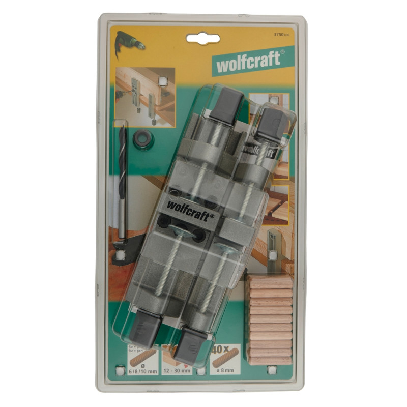 Kit d'assemblage bois en mains libres 44 pièces WOLFCRAFT Kit d'assemblage bois en mains libres 44 pièces WOLFCRAFT