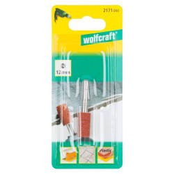 Meule abrasive cylindrique en odyde d'aluminium WOLFCRAFT