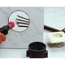 Set de meules abrasives et une pierre d'affûtage WOLFCRAFT Set de meules abrasives et une pierre d'affûtage WOLFCRAFT