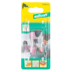 Set de meuleuses abrasives en odyde d'aluminium 5 pièces WOLFCRAFT Set de meuleuses abrasives en odyde d'aluminium 5 pièces WOLFCRAFT