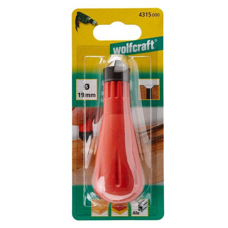 Fraisoir à main avec trois tranchants Ø 19 mm WOLFCRAFT Fraisoir à main avec trois tranchants Ø 19 mm WOLFCRAFT