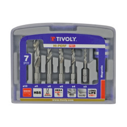 Coffret de forets pour métal Shock Series 7 pièces – Précision | TIVOLY