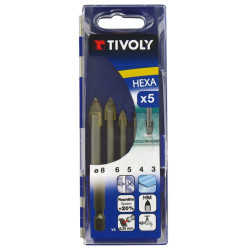 Coffret de forets verre 5 pièces – Perçage précis | TIVOLY