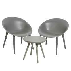 Ensemble de jardin Marbella : Table & 2 Fauteuils | GARDEN FURNITURE