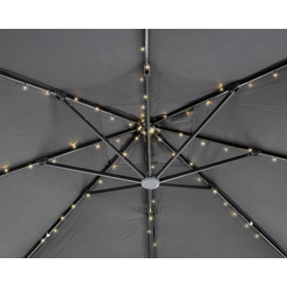 Guirlande solaire pour parasol LED LUMINEO