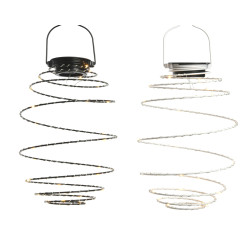 Suspension Solaire Fil de Fer Ø 16cm – Éclairage Jardin | LUMINEO