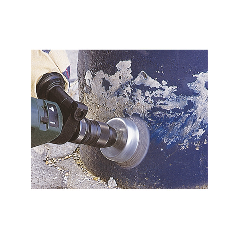 Brosse soucoupe acier ondulé Ø50mm – Nettoyage efficace | WOLFCRAFT