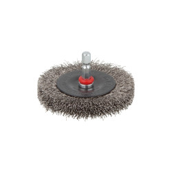 Brosse circulaire inox 75mm – Nettoyage puissant | WOLFCRAFT