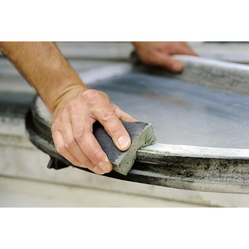 Éponge abrasive mousse 80/120 – Ponçage facile | WOLFCRAFT