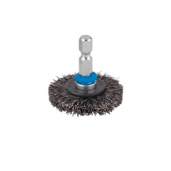 Brosse circulaire acier ondulé – Nettoyage puissant | WOLFCRAFT