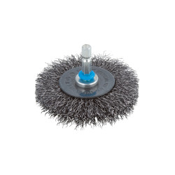Brosse circulaire acier ondulé 75mm – Nettoyage efficace | WOLFCRAFT
