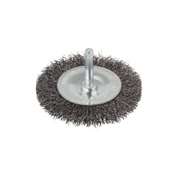 Brosse circulaire acier Ø75mm – Nettoyage puissant | WOLFCRAFT