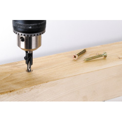 Forêt d'amorçage avec fraisoir WOLFCRAFT Forêt d'amorçage avec fraisoir WOLFCRAFT