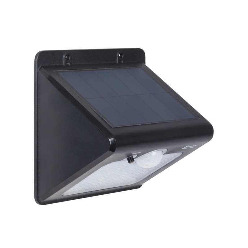 Lumière Solaire Murale Extérieure - 8 LED, Détecteur De Mouvement - IP54 étanche - Pour Jardin, Terrasse, Allée - Installation Facile