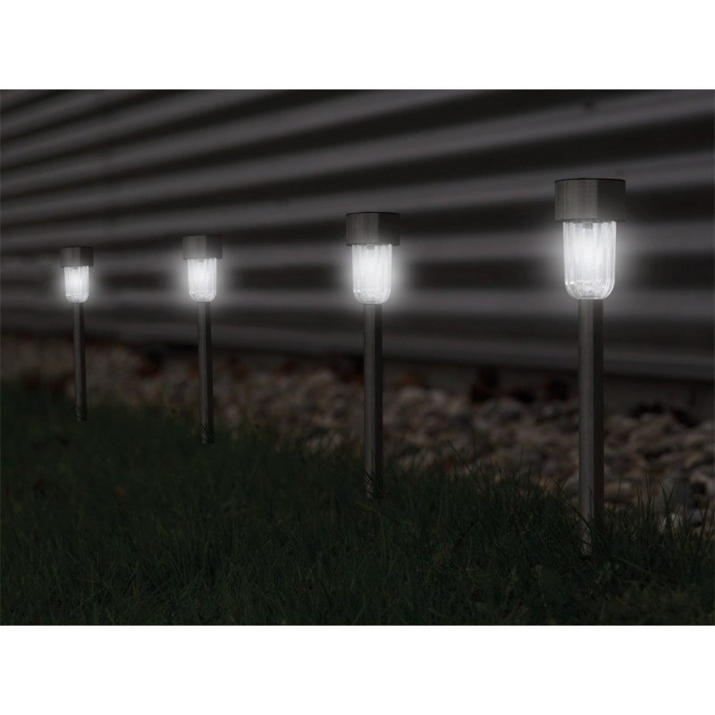 Lampe Solaire Extérieure – Lot de 8, Éclairage Jardin | PEREL Lampe Solaire Extérieure – Lot de 8, Éclairage Jardin | PEREL