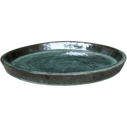 Soucoupe Céramique Jade Ø24cm – Protège Vos Sols | POTTERIE