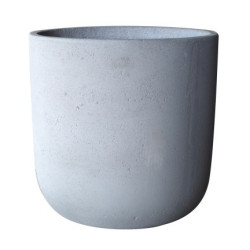 Pot en ciment rond Ø 46x45 cm – Idéal jardin – Bac à fleurs | POTTERIE