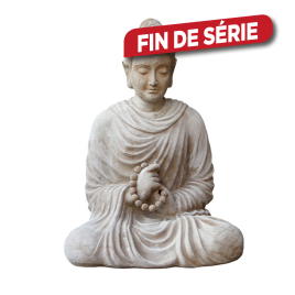 Statue Bouddha zen en terre cuite 40 x 33 x 55 cm