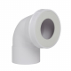 Raccord coude pour WC en PVC Ø 100 mm
