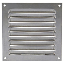 Grille de ventilation estampée grise 150 x 150 mm RENSON