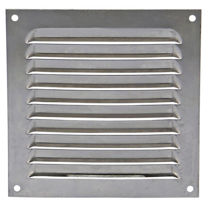 Grille de ventilation estampée grise 150 x 150 mm RENSON
