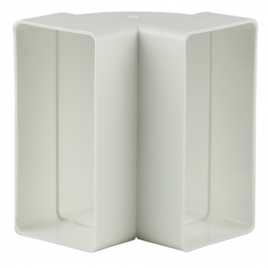 Raccord en PVC vertical blanc 113 x 90 x 90 mm RENSON