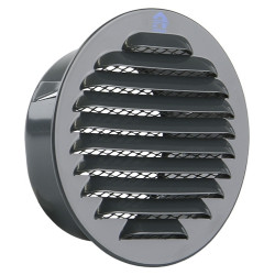 Grille estampée en anthracite Ø 100 mm