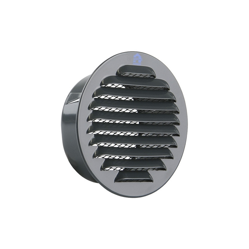 Grille estampée en anthracite Ø 100 mm