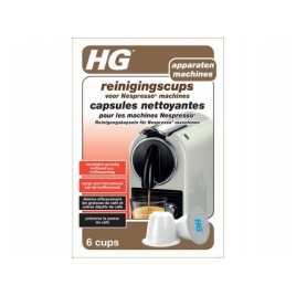 Capsules nettoyantes pour machine Nespresso 6 pièces HG