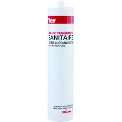 Silicone Sanitaire Transparent 0,28L – Étanchéité Parfaite | 1ER