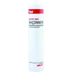 Mastic maçonnerie gris 0,28L – Réparation durable | 1ER