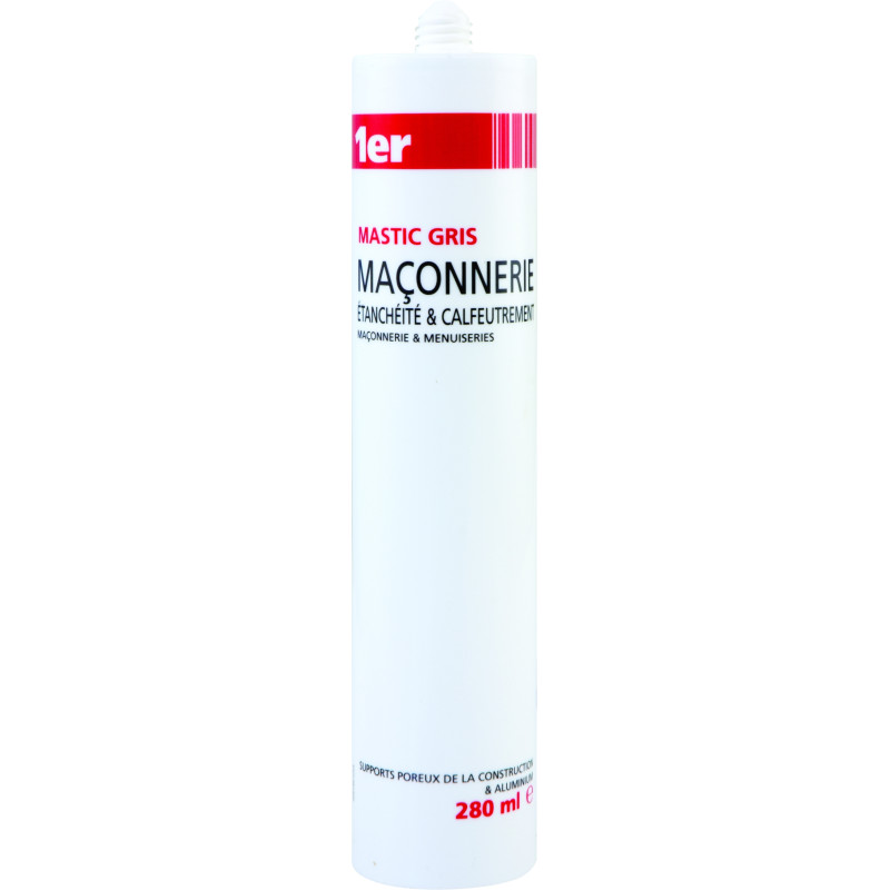 Mastic de maçonnerie gris 0,28 L MR.BRICOLAGE