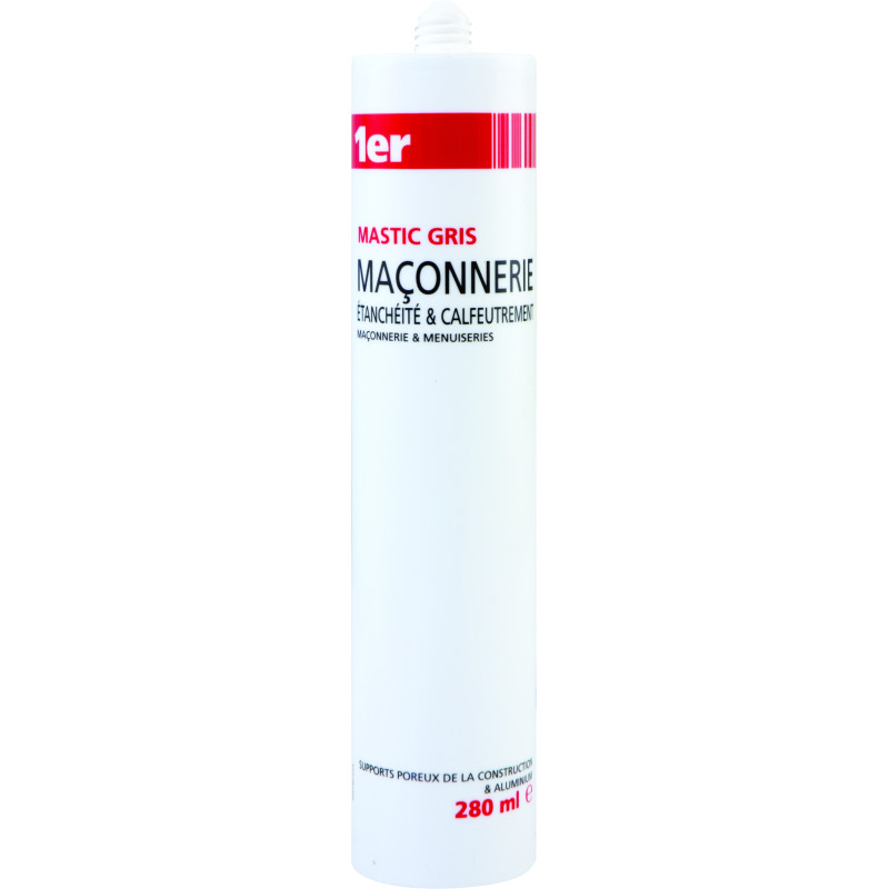 Mastic maçonnerie gris 0,28L – Réparation durable | 1ER