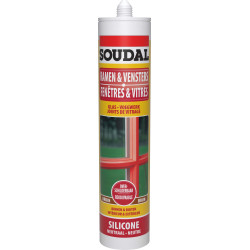 Silicone Vitrage Brun 300ml SOUDAL – Étanchéité Fiable | SOUDAL