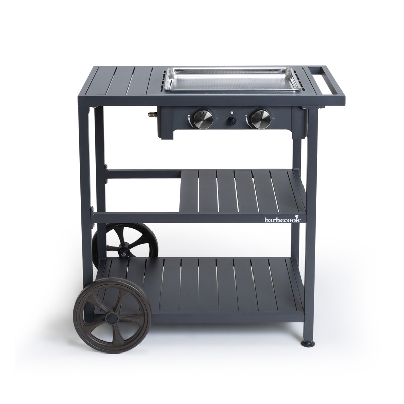 Plancha au gaz Victor avec trolley BARBECOOK