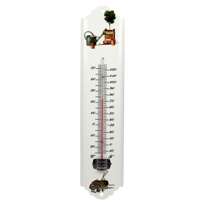 Thermomètre extérieur en métal Jardinage