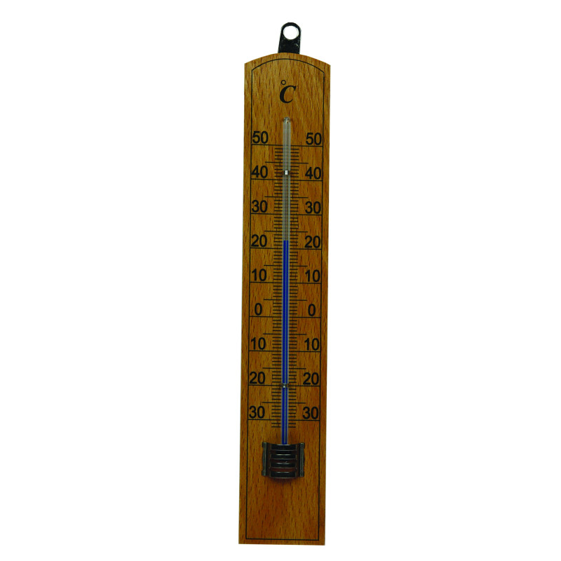 4x Thermomètre extérieur - Bois - Thermomètre - Thermomètre