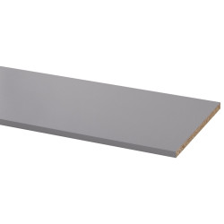 Panneau mélaminé Aluminium 250x30 – Bords droits | CANDO
