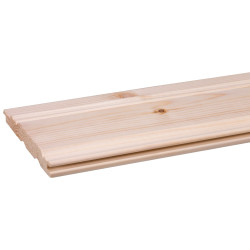 Lambris en bois de pin Perle Rustique 270 x 11 x 1,4 cm 5 pièces CANDO