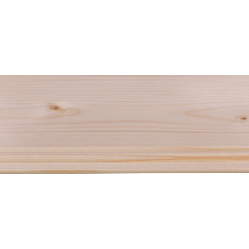 Lambris en bois de sapin blanc 270 x 13,2 x 1,2 cm 5 pièces CANDO