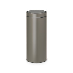 Poubelle Touch Bin 30 L platine BRABANTIA