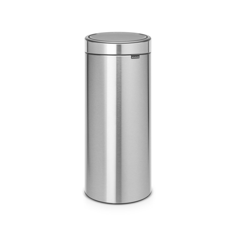 Poubelle Touch Bin 30 L gris métallique BRABANTIA