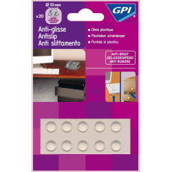 Dôme anti-glisse adhésif Ø 10 mm – Protection antidérapante | GPI