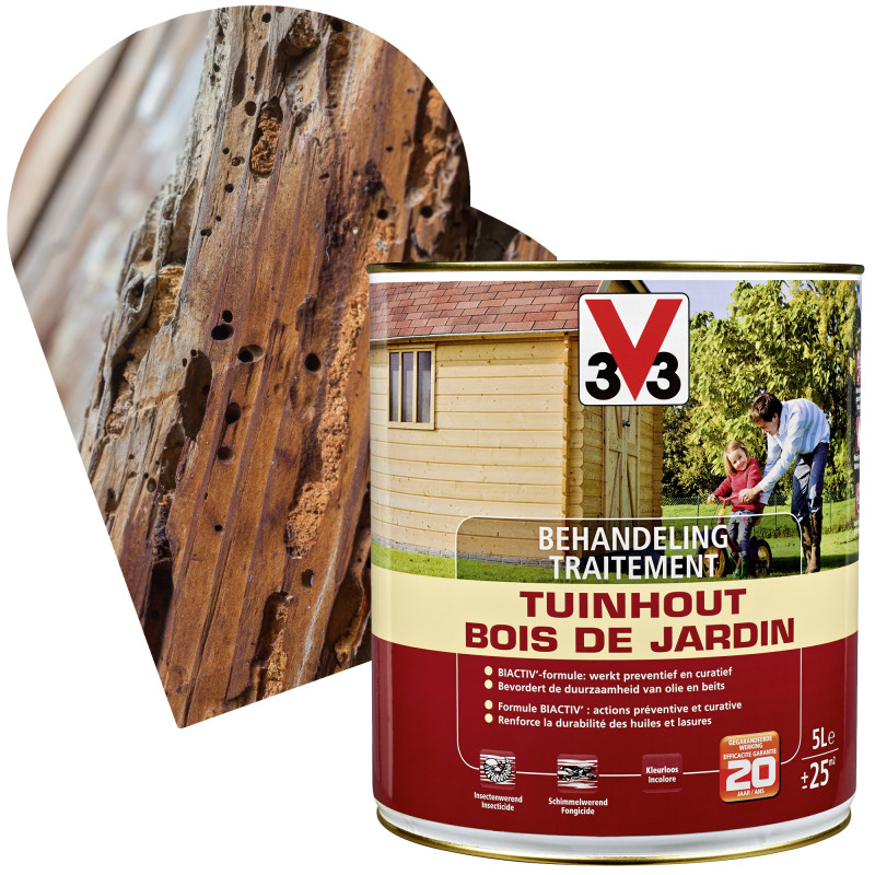 Traitement pour bois de jardin 5 L V33