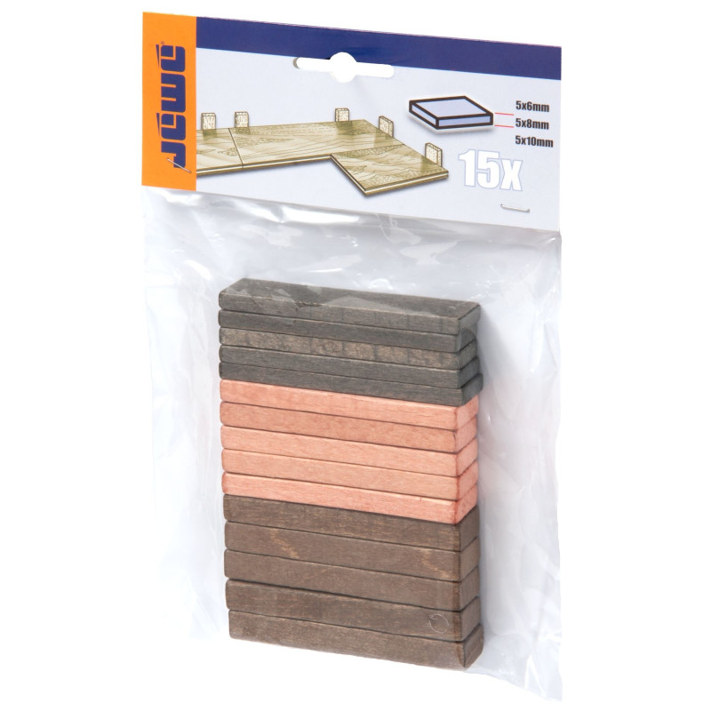 Assortiment de cales pour parquet 1 à 5 mm 50 pièces CANDO