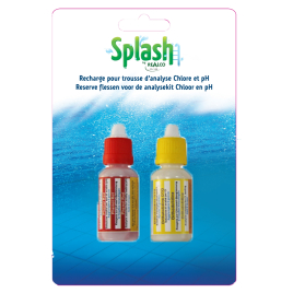 Kit de recharges pour trousse d'analyse chlore et pH SPLASH