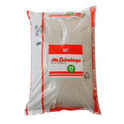 Palette 40 sacs Sable blanc Mr.Bricolage 0 à 1 mm 25 kg (livraison à domicile) Palette 40 sacs Sable blanc Mr.Bricolage 0 à 1 mm 25 kg (livraison à domicile)