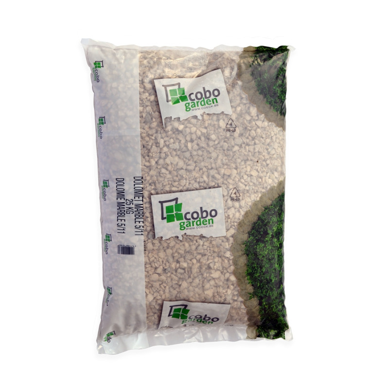 Palette 40 sacs Dolomie Marble 5-11 mm 25 kg COBO GARDEN (livraison à domicile) Palette 40 sacs Dolomie Marble 5-11 mm 25 kg COBO GARDEN (livraison à domicile)